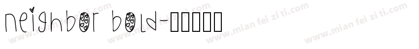 Neighbor Bold字体转换